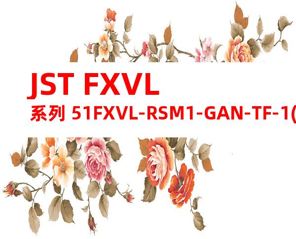 JST FXVL系列 51FXVL-RSM1-GAN-TF-1(HF)产品图纸